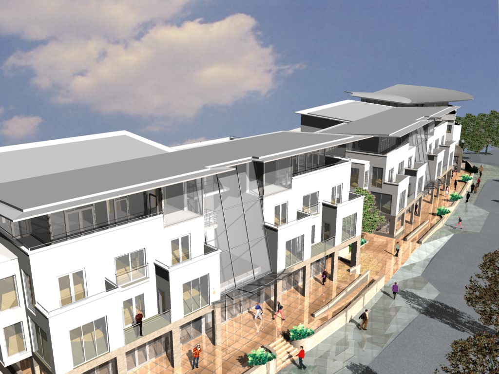 Mixed use development in Newtown Mount kennedy, Co Wicklow. Edel