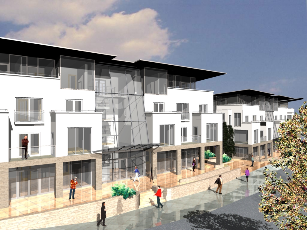 Mixed use development in Newtown Mount kennedy, Co Wicklow. Edel