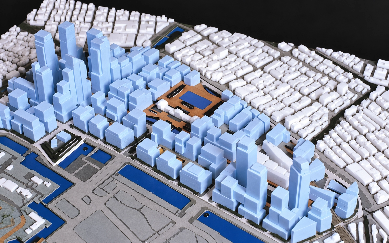 Model of city block urban design in Japan