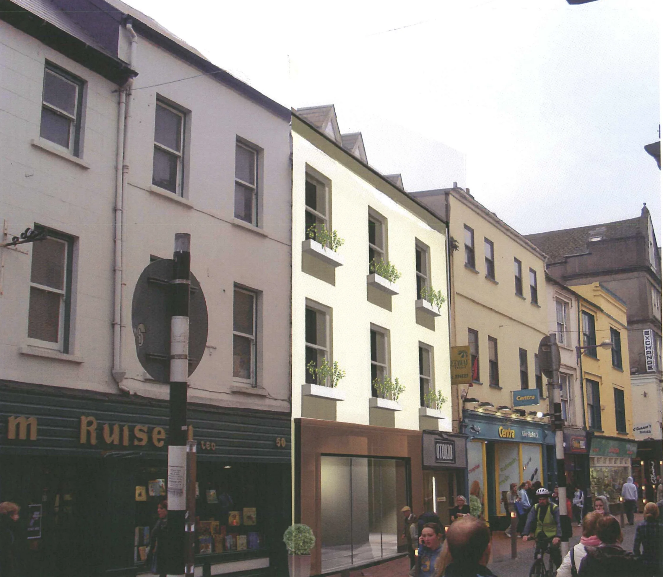 Renovation of retail building Oliver Plunkett Street